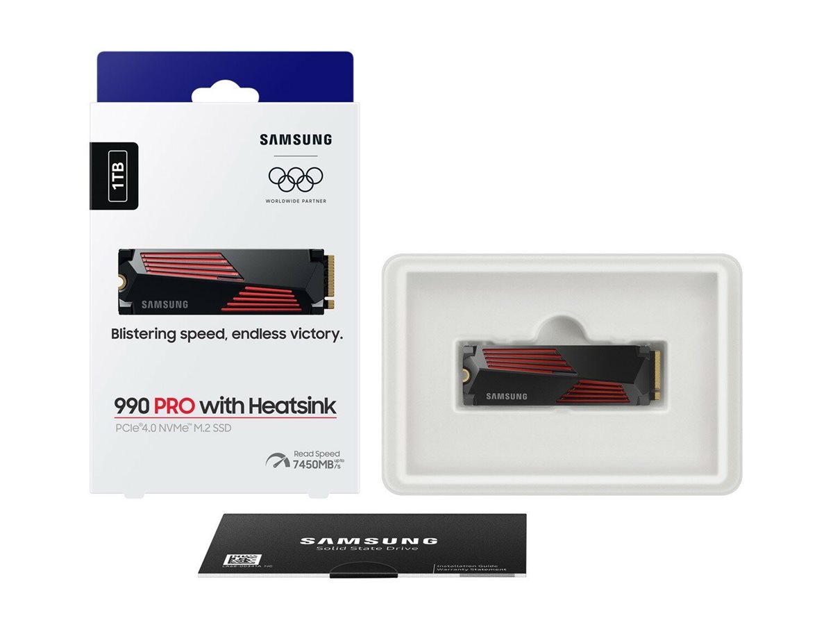 Samsung | 990 PRO with Heatsink | 2000 GB | SSD form factor M.2 2280 | Solid-state drive interface M.2 NVMe | Read speed 7450 MB/s | Write speed 6900 MB/s - Image 13