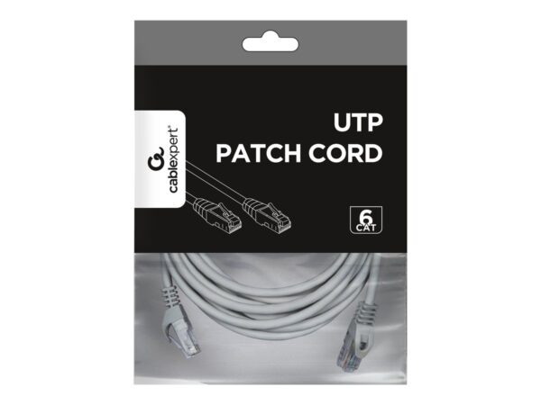Cablexpert UTP Cat6 Patch cord, grey, 5 m - Image 3
