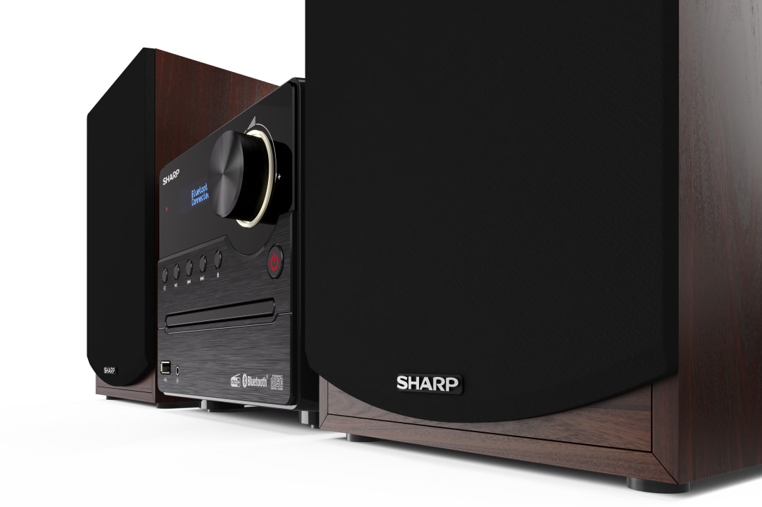 Sharp | Hi-Fi Micro System | XL-B517D(BR) | Brown | USB port | AUX in | Bluetooth | CD player | FM radio | Wireless connection - Image 3
