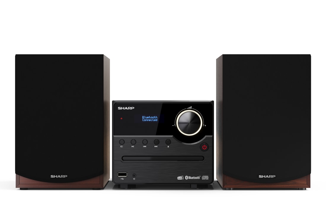 Sharp | Hi-Fi Micro System | XL-B517D(BR) | Brown | USB port | AUX in | Bluetooth | CD player | FM radio | Wireless connection - Image 15