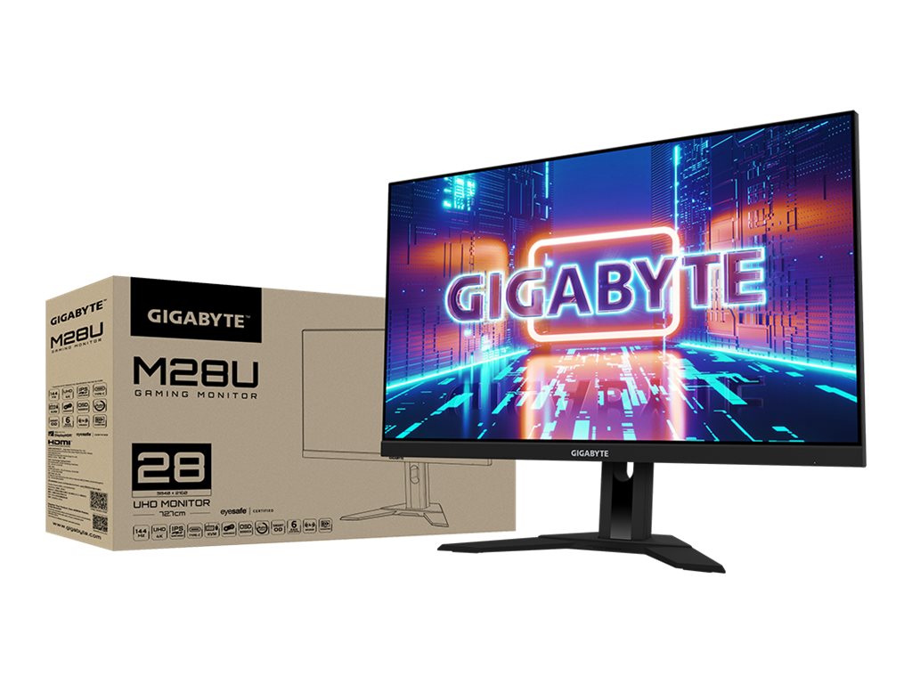 Gigabyte | Gaming Monitor | M28U-EK | 28 " | IPS | UHD | 144 Hz | 1 ms | 3840 x 2160 pixels | 300 cd/m² | 1 x Audio Out | HDMI ports quantity 2 | Black | Warranty 36 month(s) - Image 7