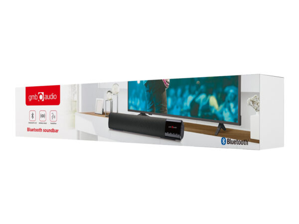 Gembird | Bluetooth soundbar | SPK-BT-BAR400-01 | 2 x 5 W | Bluetooth | Black | Portable | Wireless connection - Image 8