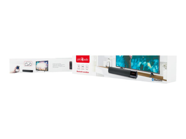 Gembird | Bluetooth soundbar | SPK-BT-BAR400-01 | 2 x 5 W | Bluetooth | Black | Portable | Wireless connection - Image 9