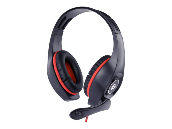 Gembird | Gaming headset with volume control | GHS-05-R | Built-in microphone | 3.5 mm 4-pin | Red/Black | Wired | Over-Ear - Image 2