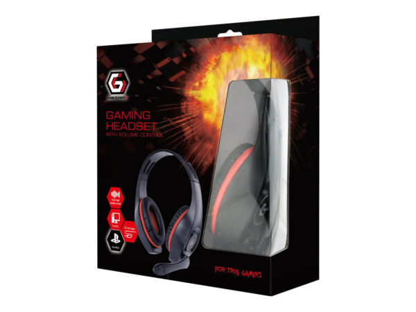 Gembird | Gaming headset with volume control | GHS-05-R | Built-in microphone | 3.5 mm 4-pin | Red/Black | Wired | Over-Ear - Image 4