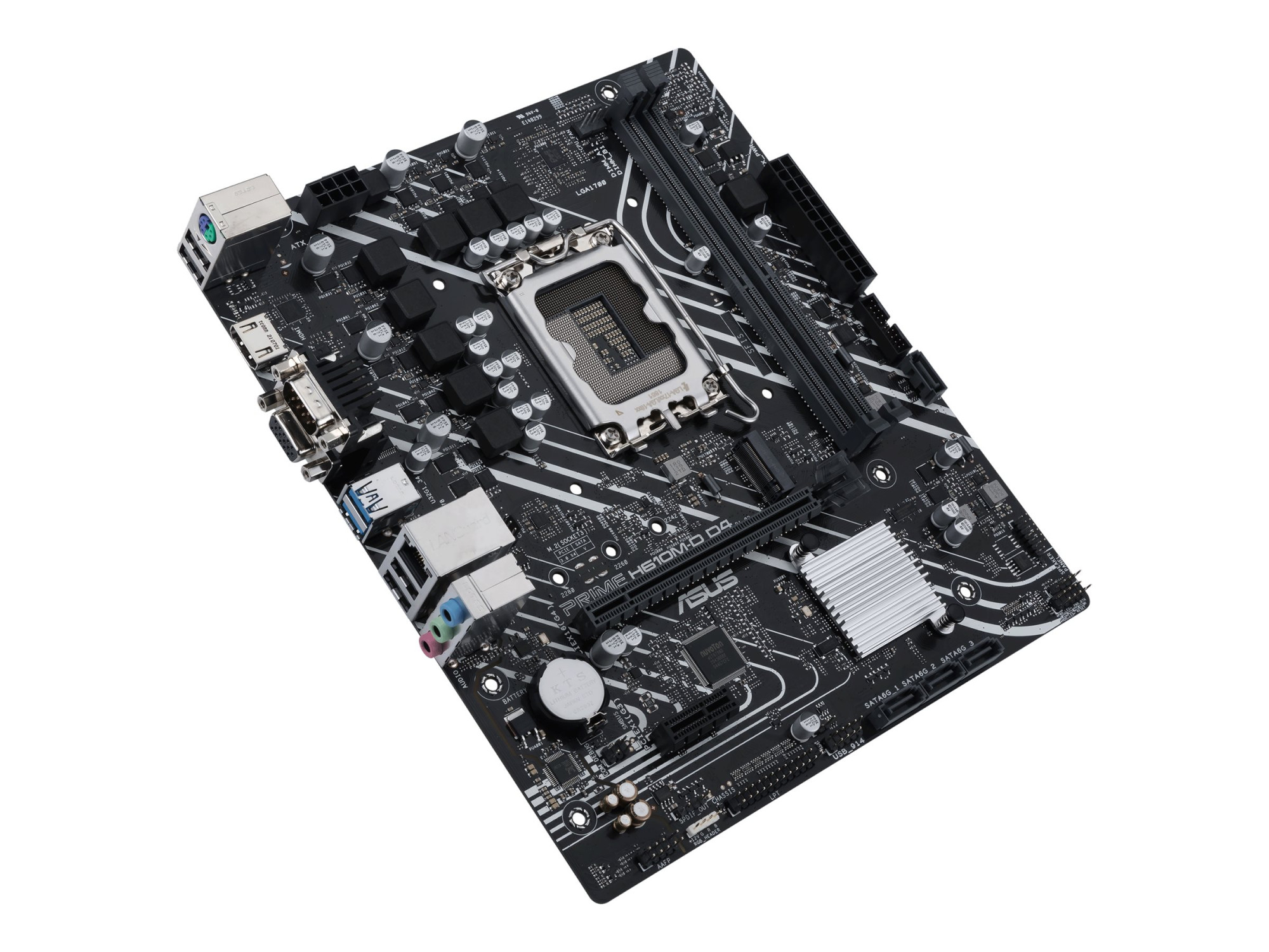 Asus | PRIME H610M-D D4 | Processor family Intel | Processor socket LGA1700 | DDR4 DIMM | Memory slots 2 | Supported hard disk drive interfaces SATA, M.2 | Number of SATA connectors 4 | Chipset Intel H610 | mATX - Image 6