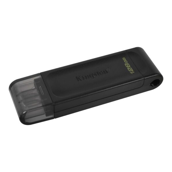 Kingston | USB Flash Drive | DataTraveler 70 | 128 GB | USB 3.2 Gen 1 Type-C | Black - Image 3
