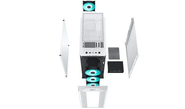 Deepcool | MID TOWER CASE | CC560 | Side window | White | Mid-Tower | Power supply included No | ATX PS2 - Image 14
