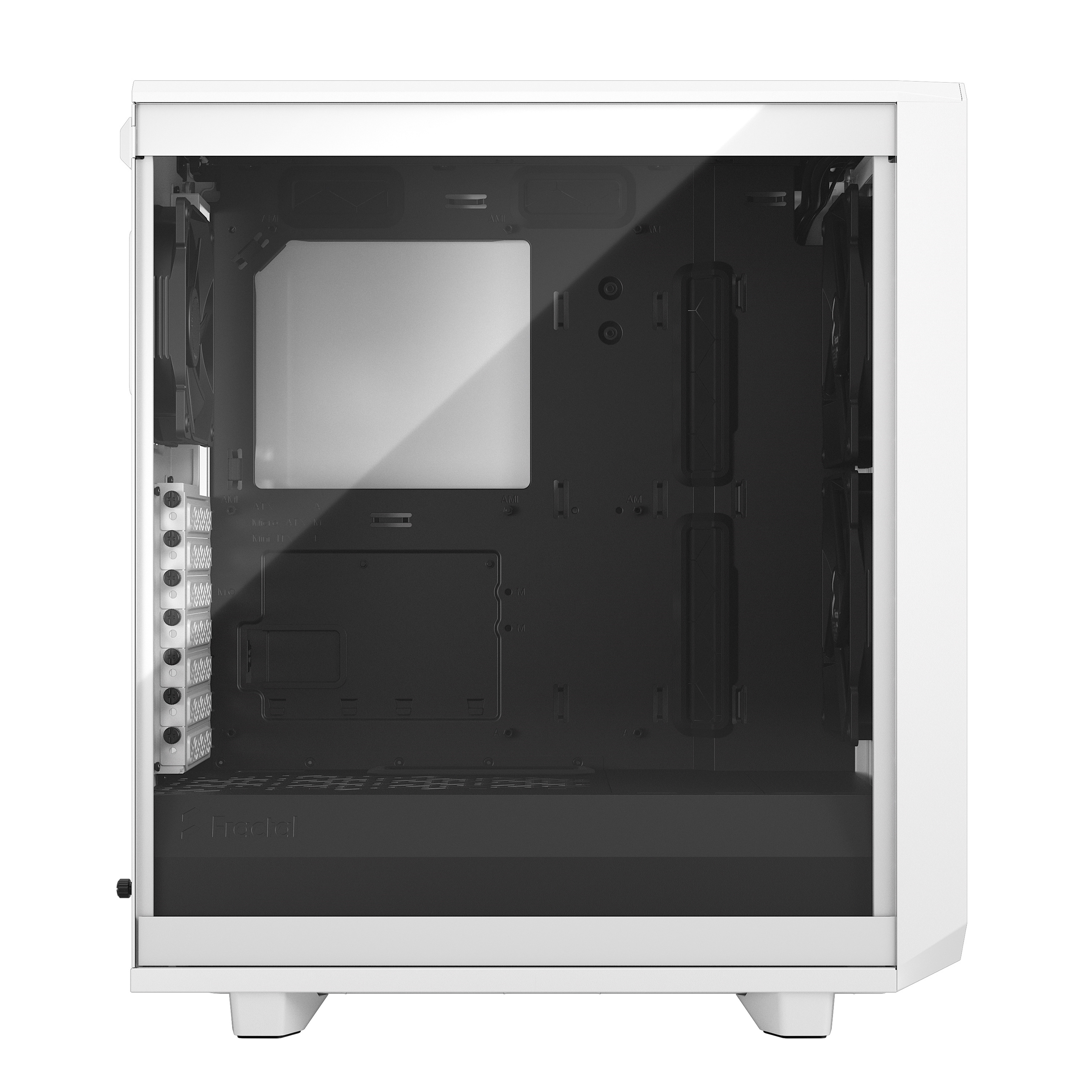 Fractal Design | Meshify 2 Compact Clear Tempered Glass | White | ATX - Image 2