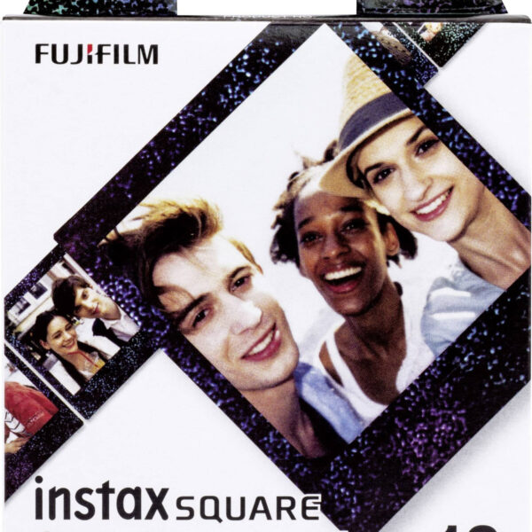 Fujifilm | Instax Square star Illumination Instant film (10pl) | 86 x 72 mm | Print Size: 86mm x 72mm, Image size: 62mm x 62mm | Quantity 10