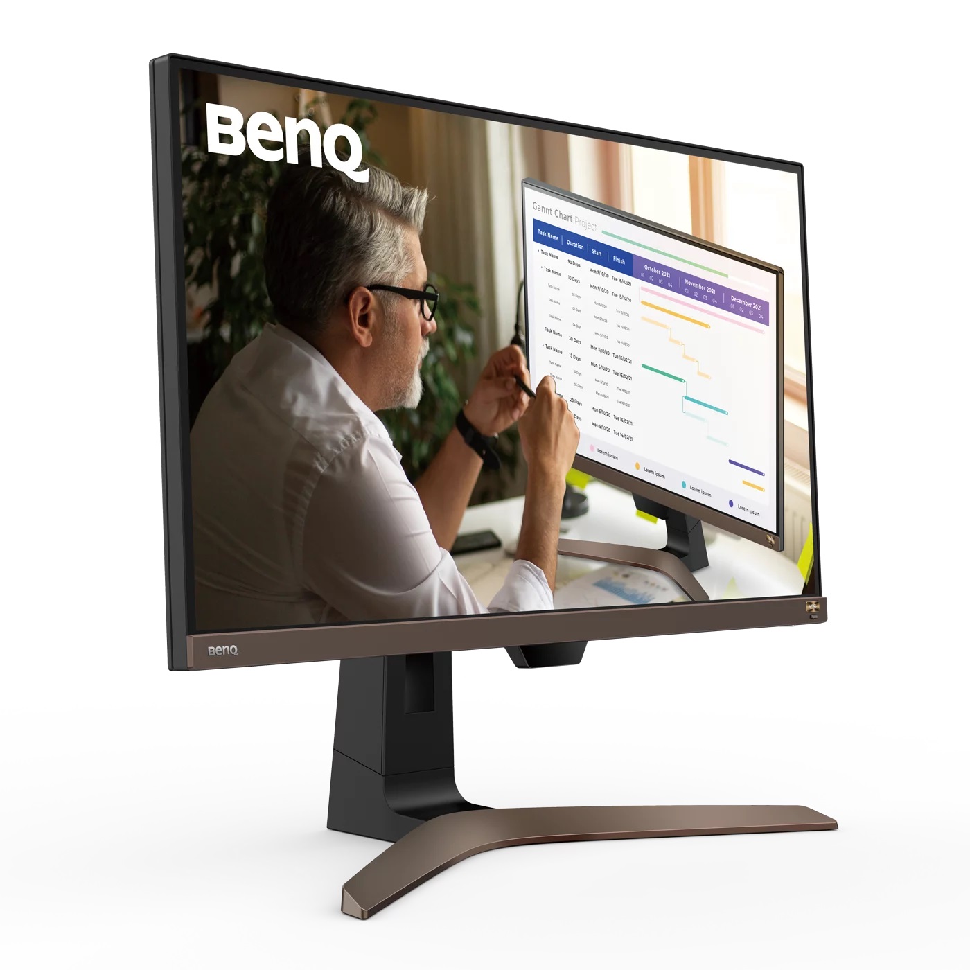 Benq | Monitor | EW2880U | 28 " | IPS | UHD | 16:9 | 60 Hz | 5 ms | 3840 x 2160 | 300 cd/m² | HDMI ports quantity 2 | Brown/Black | Warranty 36 month(s) - Image 8