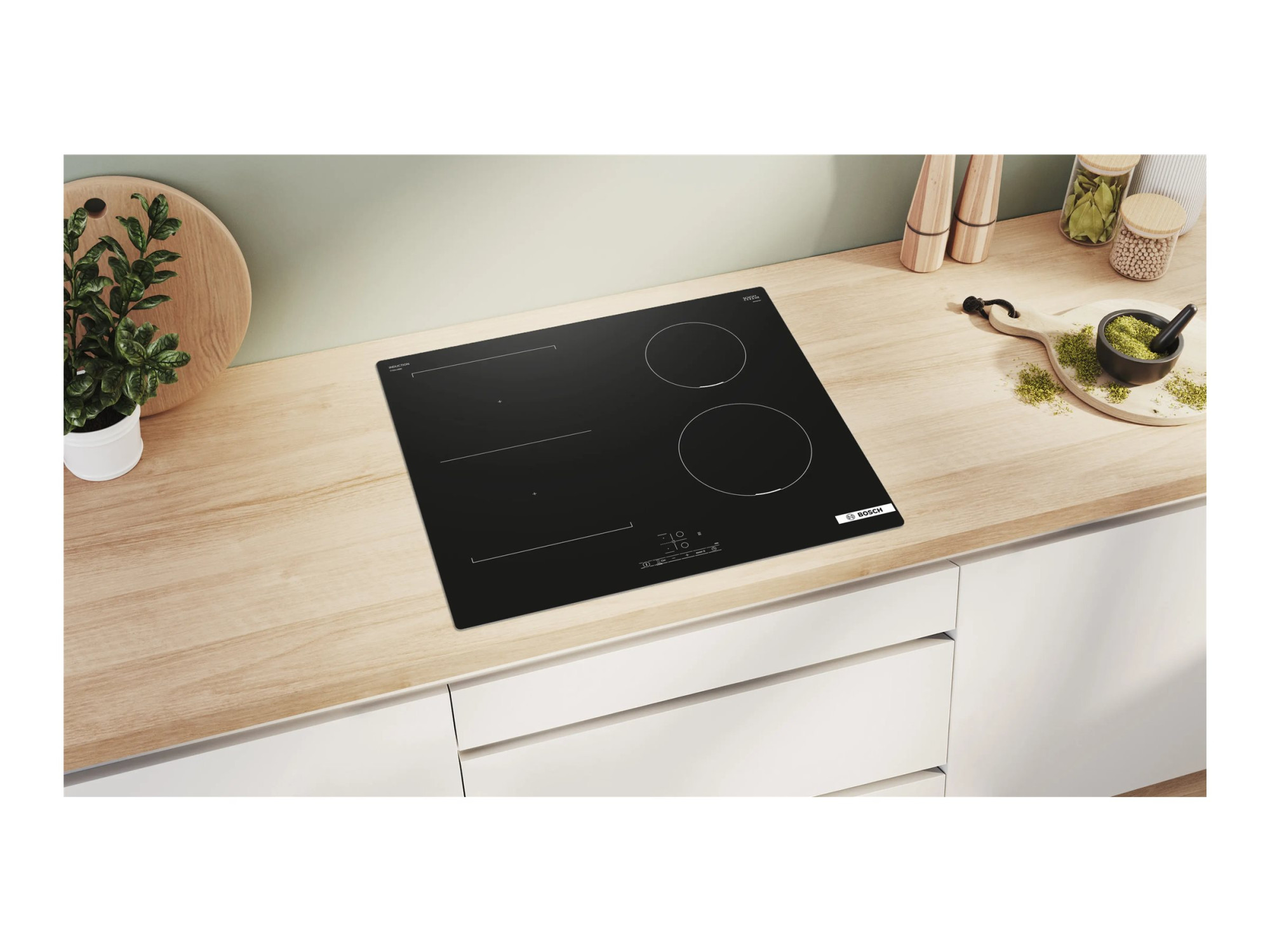 Bosch | PVS611BB6E Series 4 | Induction | Number of burners/cooking zones 4 | Touch | Timer | Black - Image 5