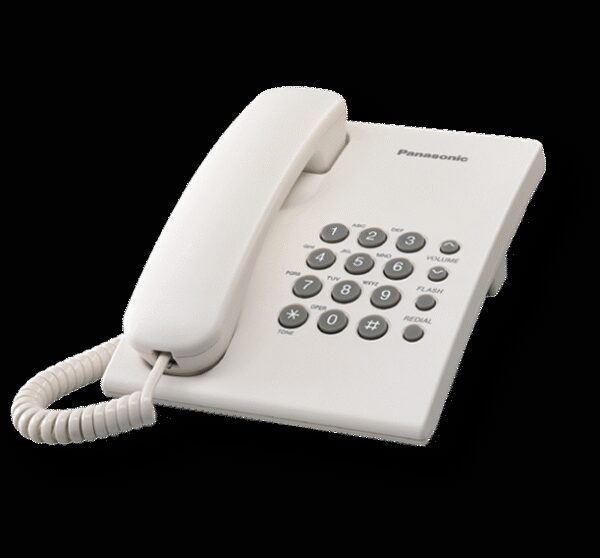 Panasonic | Corded | KX-TS500FX | White | 150 x 200 x 96 mm | 475 g