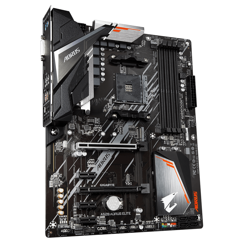 Gigabyte | A520 AORUS ELITE 1.0 | Processor family AMD | Processor socket AM4 | DDR4 DIMM | Memory slots 4 | Number of SATA connectors 4 x SATA 6Gb/s connectors | Chipset AMD A | ATX - Image 5