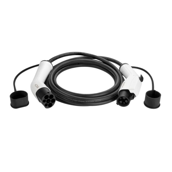 EV+ Charging Cable Type 1 to Type 2 32A 1 Phase 5m | EV+ | EV-CB-T1-32-1P-W | EV+ Charging Cable Type 1 to Type 2 32A 1 Phase | 5 m