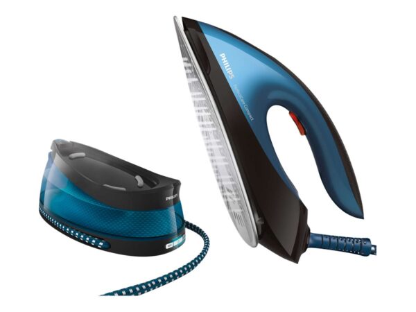 Philips | Steam Station | PerfectCare Compact GC7846/80 | 2400 W | 1.5 L | Auto power off | Vertical steam function | Calc-clean function | Blue - Image 4