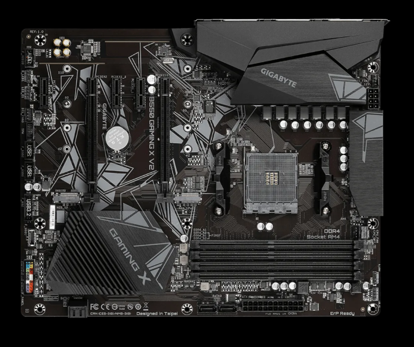 Gigabyte | B550 GAMING X V2 | Processor family AMD | Processor socket AM4 | DDR4 DIMM | Memory slots 4 | Chipset AMD B | ATX - Image 3