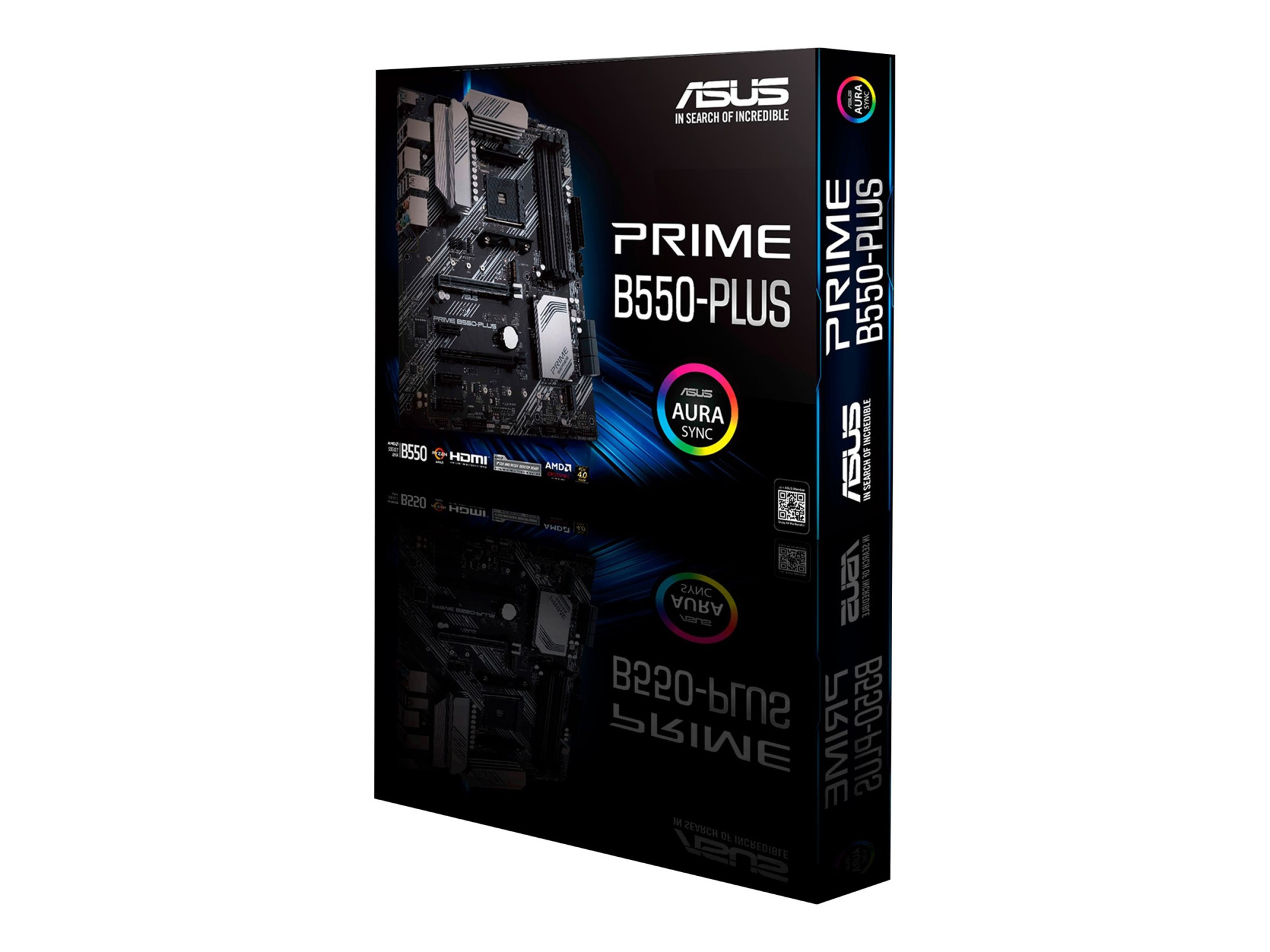 Asus | PRIME B550-PLUS | Processor family AMD | Processor socket AM4 | DDR4 DIMM | Memory slots 4 | Supported hard disk drive interfaces SATA, M.2 | Number of SATA connectors 6 | Chipset AMD B550 | ATX - Image 8