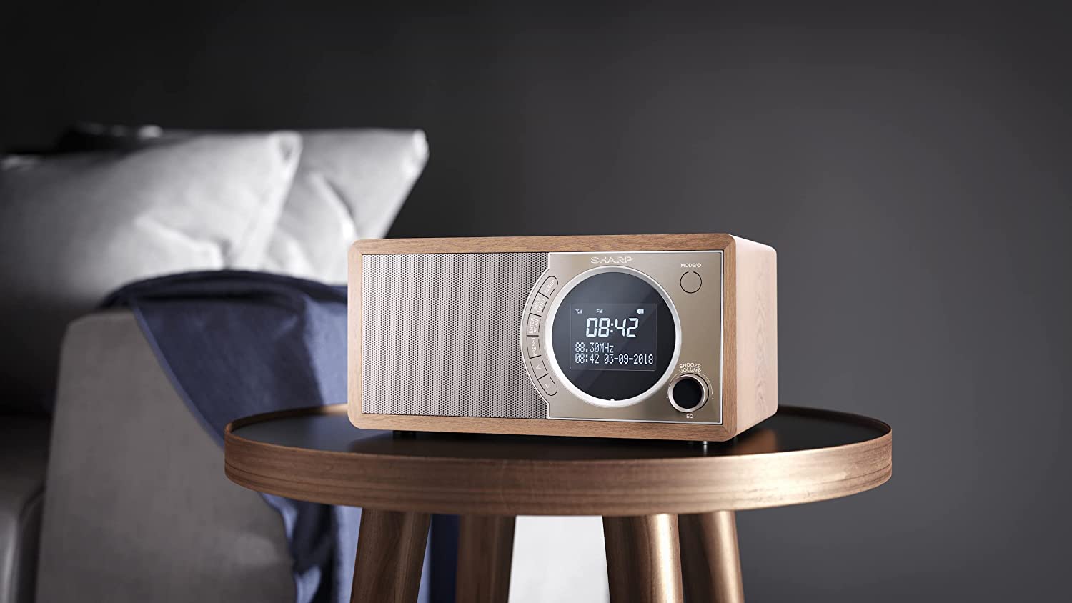 Sharp DR-450(BR) Digital Radio, FM/DAB/DAB+, Bluetooth 4.2, Alarm function, Brown | Sharp | Digital Radio | DR-450(BR) | Bluetooth | Brown - Image 9