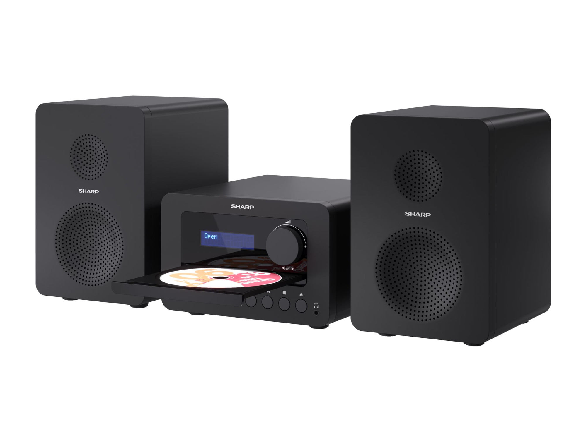 Sharp XL-B520D(BK) Tokyo Hi-Fi Micro System 2.0, FM/DAB/DAB+/USB, CD, Bluetooth 5.0, Aux-in, Black | Sharp | Tokyo Hi-Fi Micro System 2.0 | XL-B520D(BK) | Yes | Bluetooth | Black - Image 4