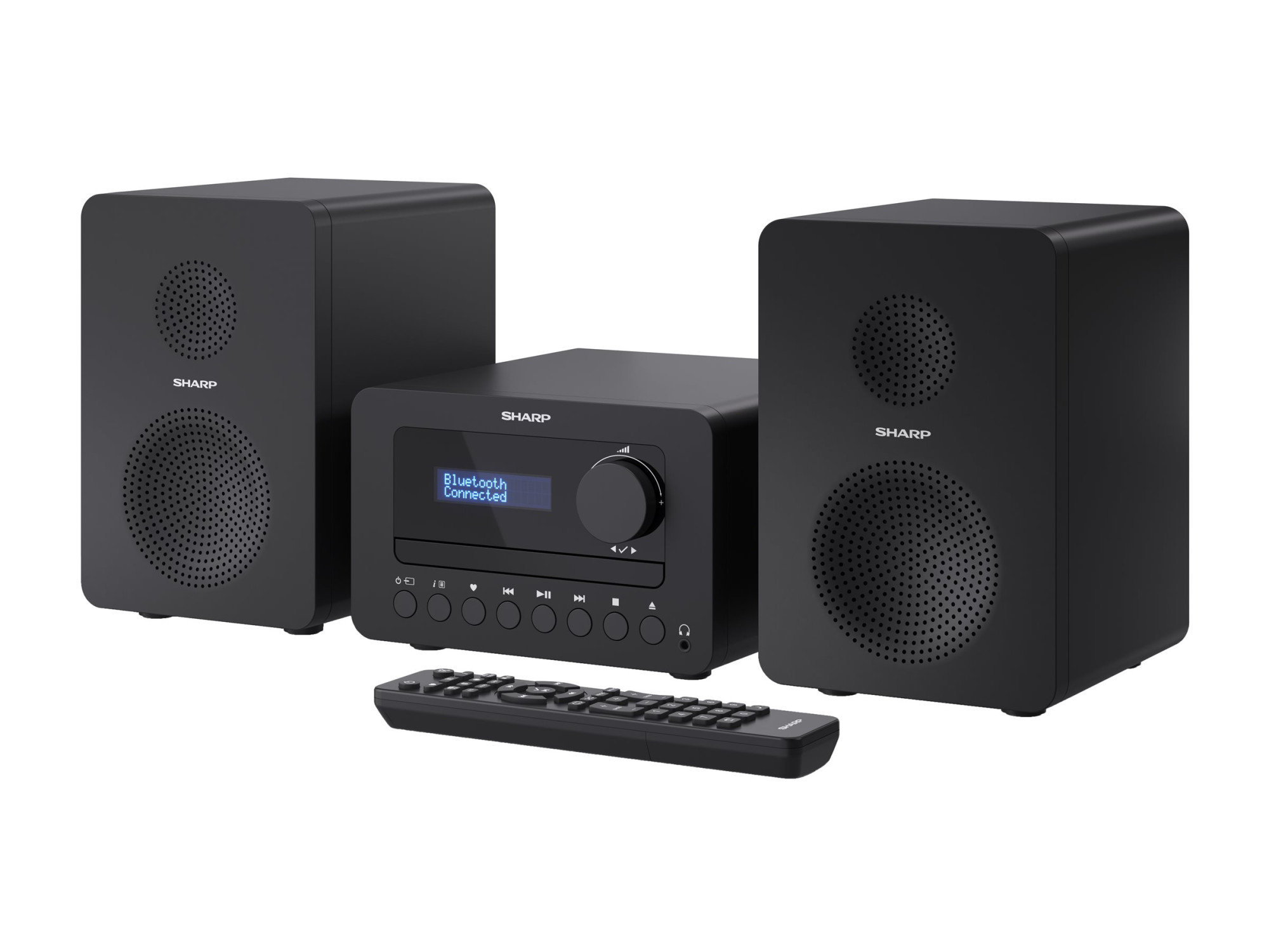 Sharp XL-B520D(BK) Tokyo Hi-Fi Micro System 2.0, FM/DAB/DAB+/USB, CD, Bluetooth 5.0, Aux-in, Black | Sharp | Tokyo Hi-Fi Micro System 2.0 | XL-B520D(BK) | Yes | Bluetooth | Black - Image 6