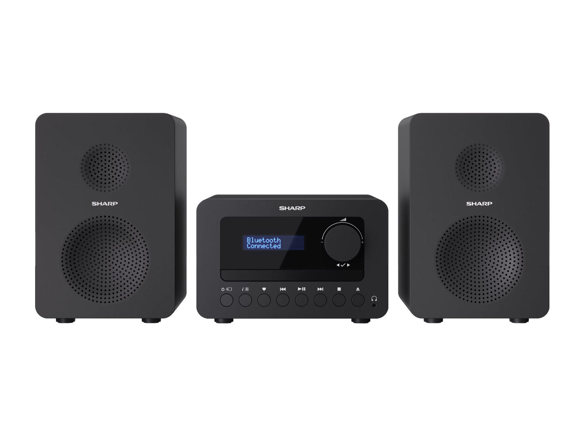 Sharp XL-B520D(BK) Tokyo Hi-Fi Micro System 2.0, FM/DAB/DAB+/USB, CD, Bluetooth 5.0, Aux-in, Black | Sharp | Tokyo Hi-Fi Micro System 2.0 | XL-B520D(BK) | Yes | Bluetooth | Black - Image 8