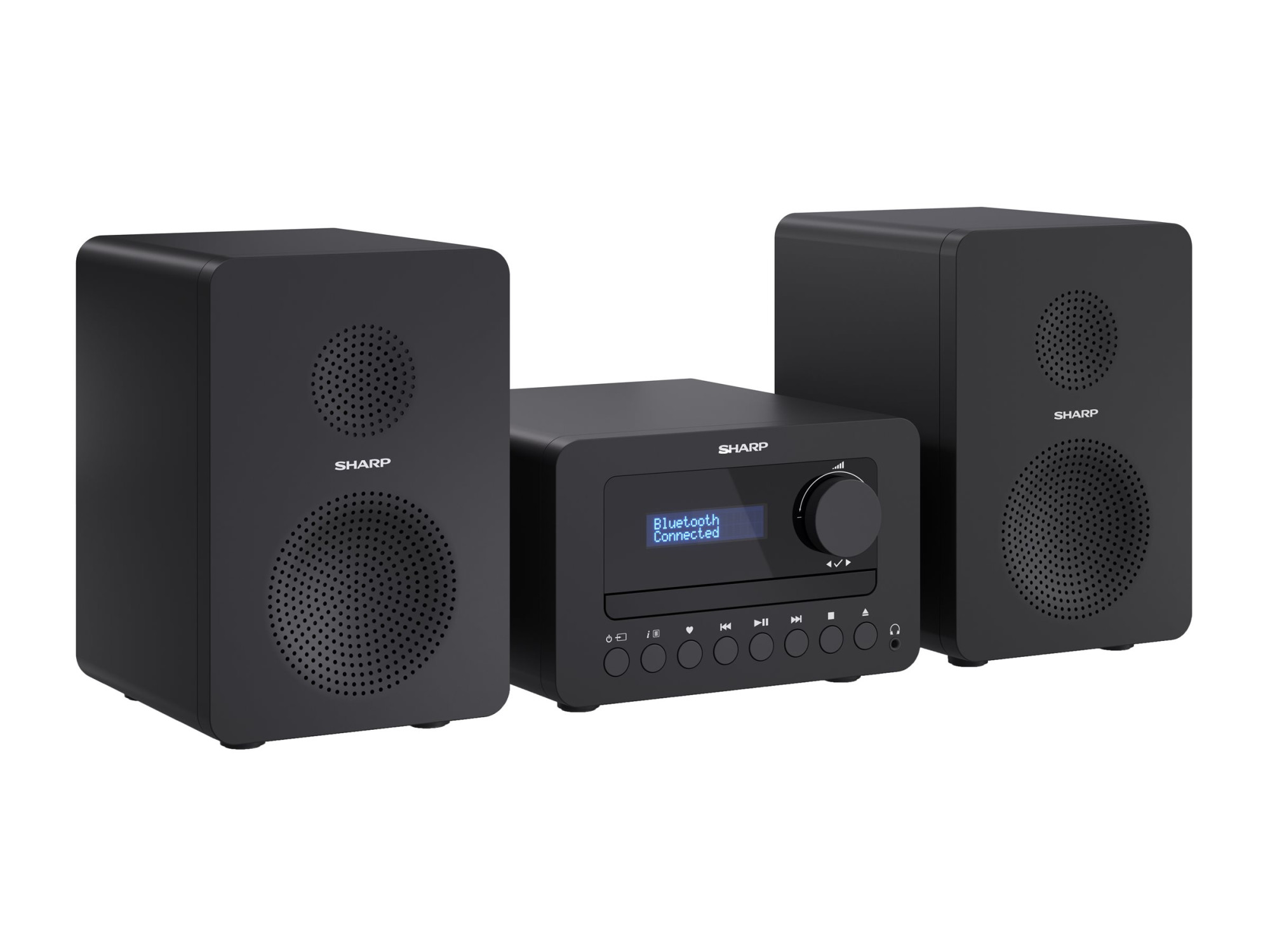 Sharp XL-B520D(BK) Tokyo Hi-Fi Micro System 2.0, FM/DAB/DAB+/USB, CD, Bluetooth 5.0, Aux-in, Black | Sharp | Tokyo Hi-Fi Micro System 2.0 | XL-B520D(BK) | Yes | Bluetooth | Black - Image 12