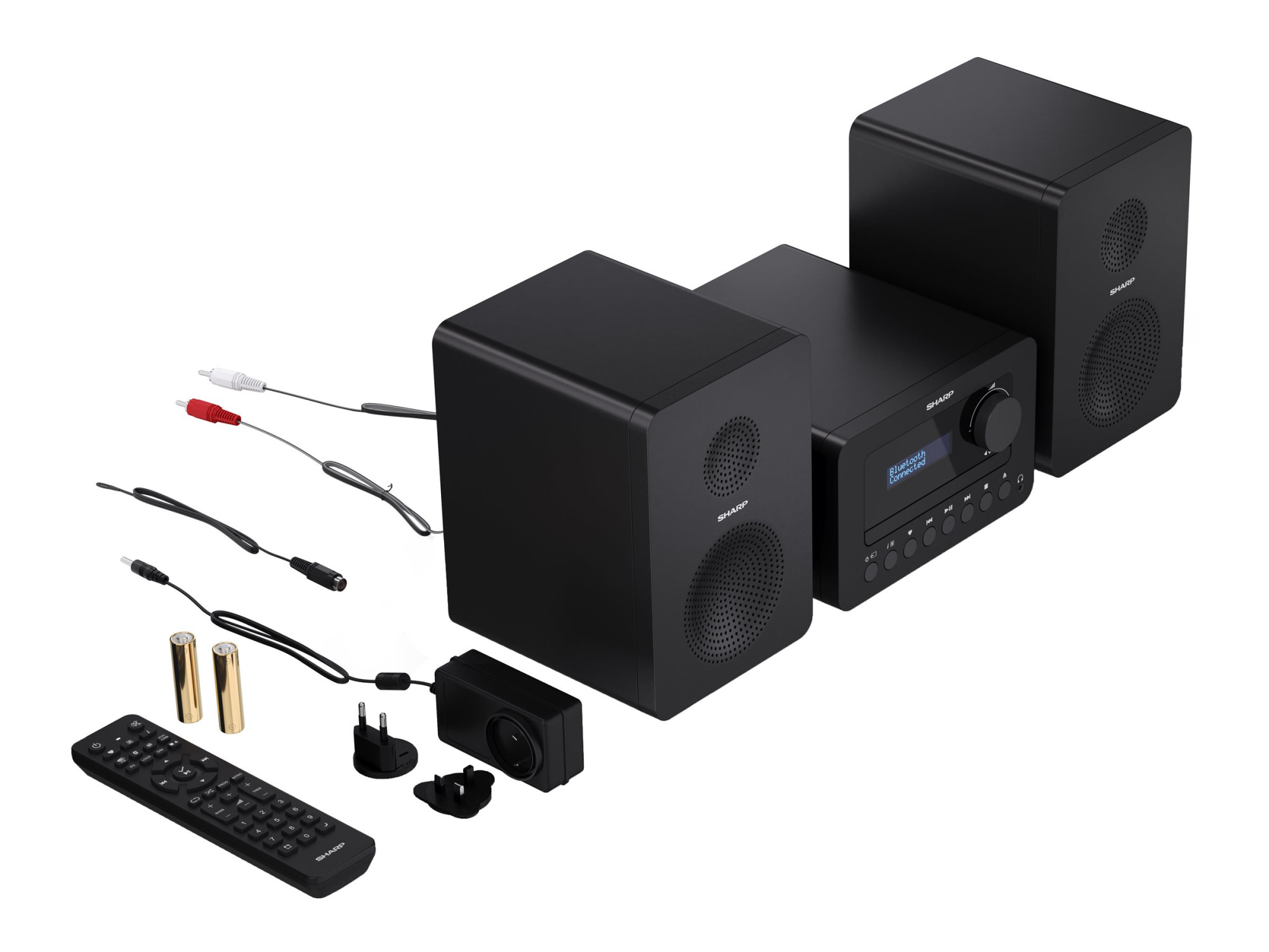 Sharp XL-B520D(BK) Tokyo Hi-Fi Micro System 2.0, FM/DAB/DAB+/USB, CD, Bluetooth 5.0, Aux-in, Black | Sharp | Tokyo Hi-Fi Micro System 2.0 | XL-B520D(BK) | Yes | Bluetooth | Black - Image 16