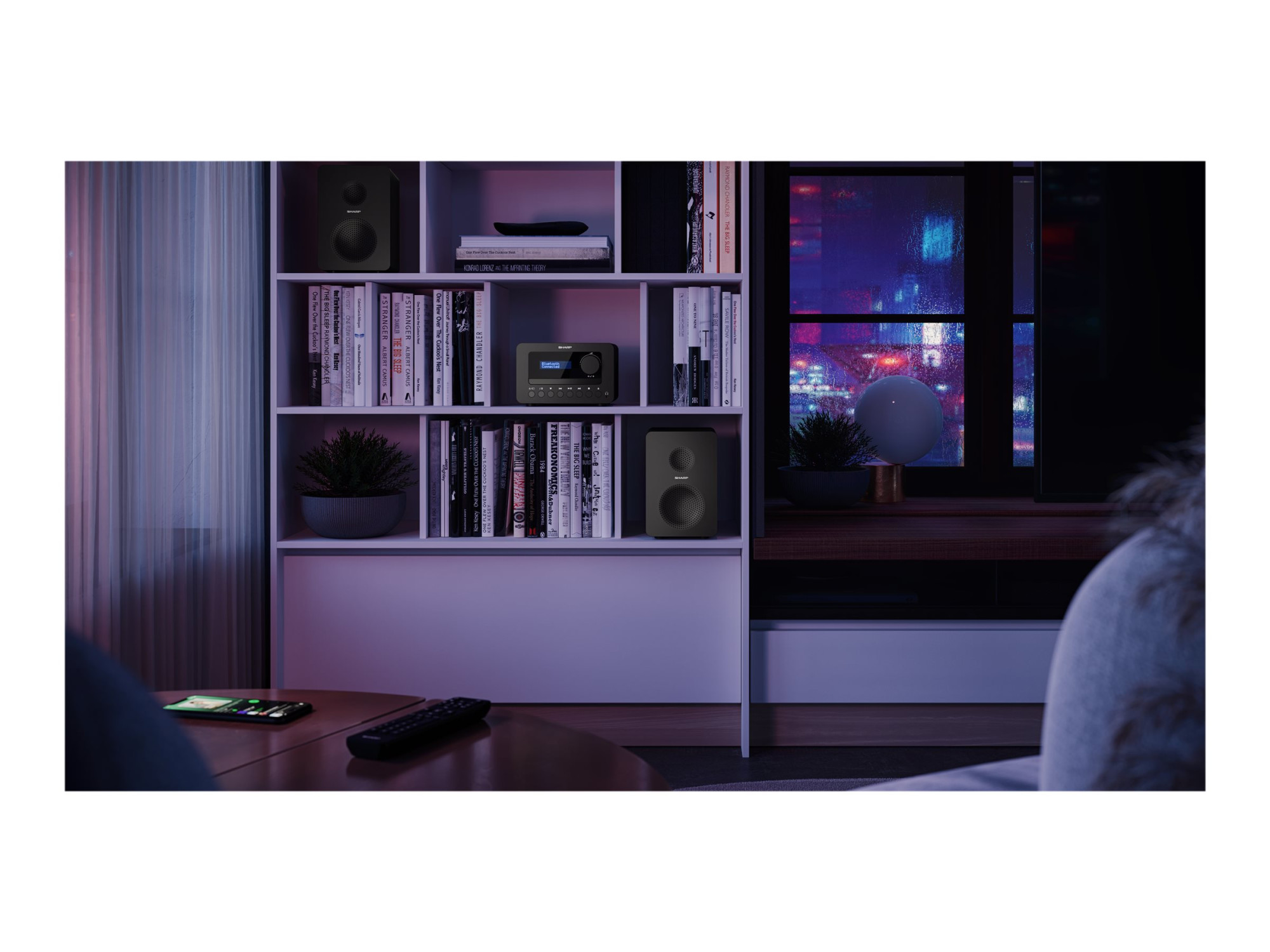 Sharp XL-B520D(BK) Tokyo Hi-Fi Micro System 2.0, FM/DAB/DAB+/USB, CD, Bluetooth 5.0, Aux-in, Black | Sharp | Tokyo Hi-Fi Micro System 2.0 | XL-B520D(BK) | Yes | Bluetooth | Black - Image 19