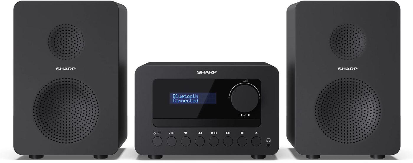 Sharp XL-B520D(BK) Tokyo Hi-Fi Micro System 2.0, FM/DAB/DAB+/USB, CD, Bluetooth 5.0, Aux-in, Black | Sharp | Tokyo Hi-Fi Micro System 2.0 | XL-B520D(BK) | Yes | Bluetooth | Black - Image 5