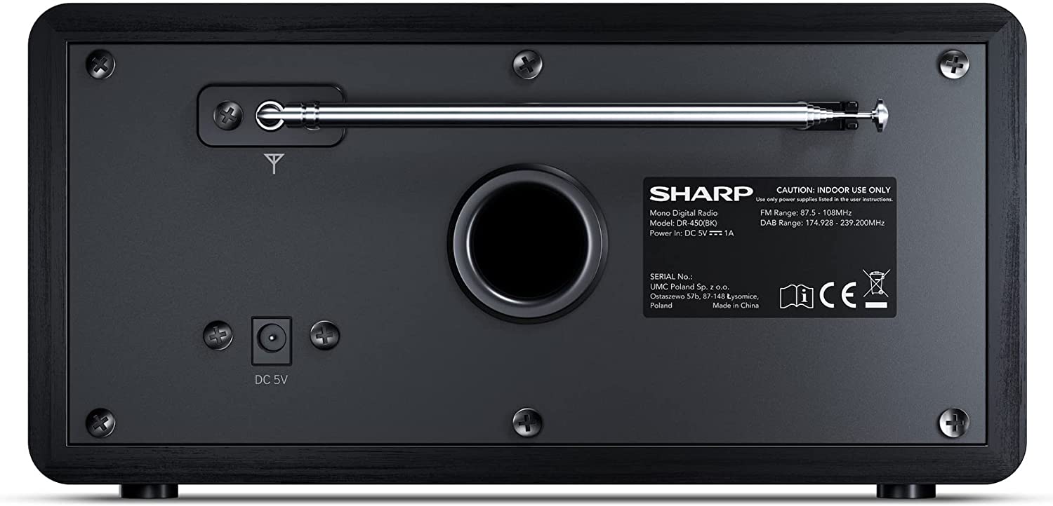 Sharp DR-450(BK) Digital Radio, FM/DAB/DAB+, Bluetooth 4.2, Alarm function, Midnight Black | Sharp | Digital Radio | DR-450(BK) | Bluetooth | Midnight Black - Image 7