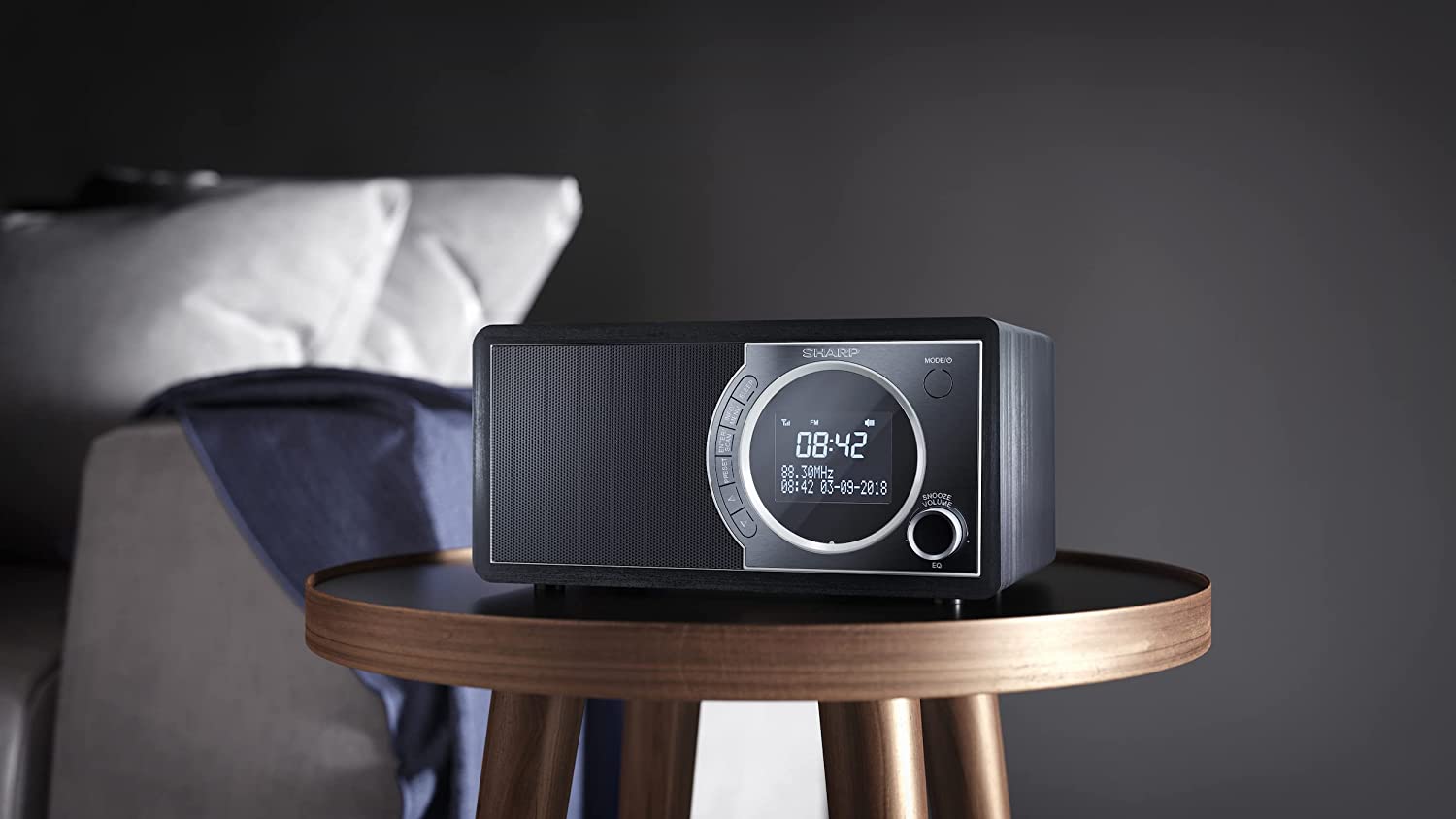 Sharp DR-450(BK) Digital Radio, FM/DAB/DAB+, Bluetooth 4.2, Alarm function, Midnight Black | Sharp | Digital Radio | DR-450(BK) | Bluetooth | Midnight Black - Image 8