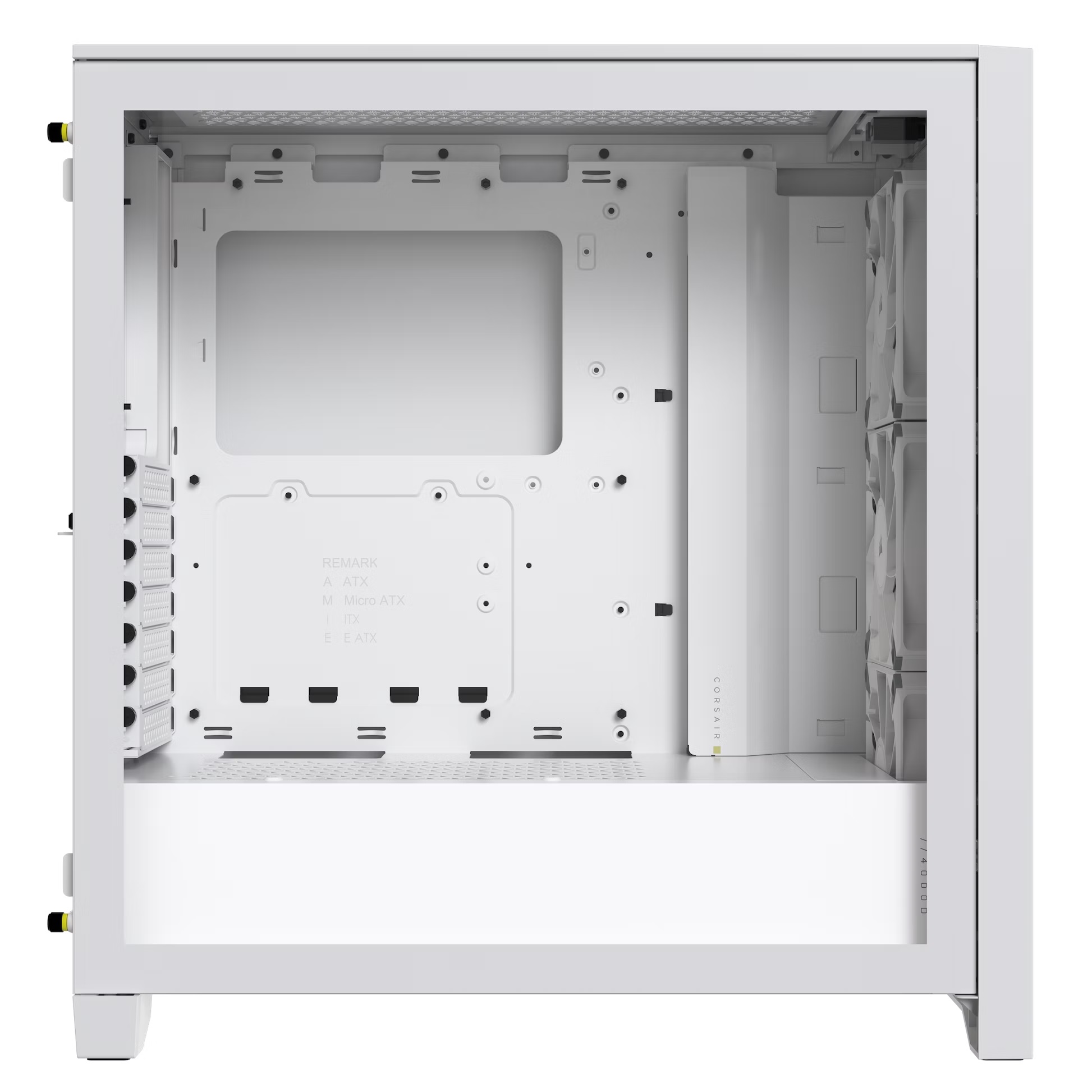 Corsair | Tempered Glass PC Case | iCUE 4000D RGB AIRFLOW | Side window | White | Mid-Tower | Power supply included No - Image 3