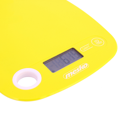 Mesko | Kitchen scale | MS 3159y | Maximum weight (capacity) 5 kg | Graduation 1 g | Display type LCD | Yellow - Image 3