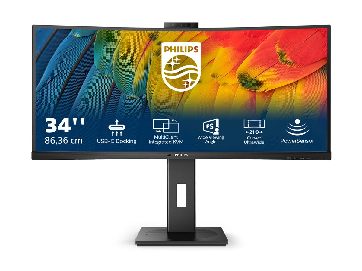 Philips | Curved Monitor | 34B1U5600CH/00 | 34 " | VA | WQHD | 21:9 | 120 Hz | 4 ms | 3440 x 1440 | 350 cd/m² | HDMI ports quantity 1 | Black - Image 13