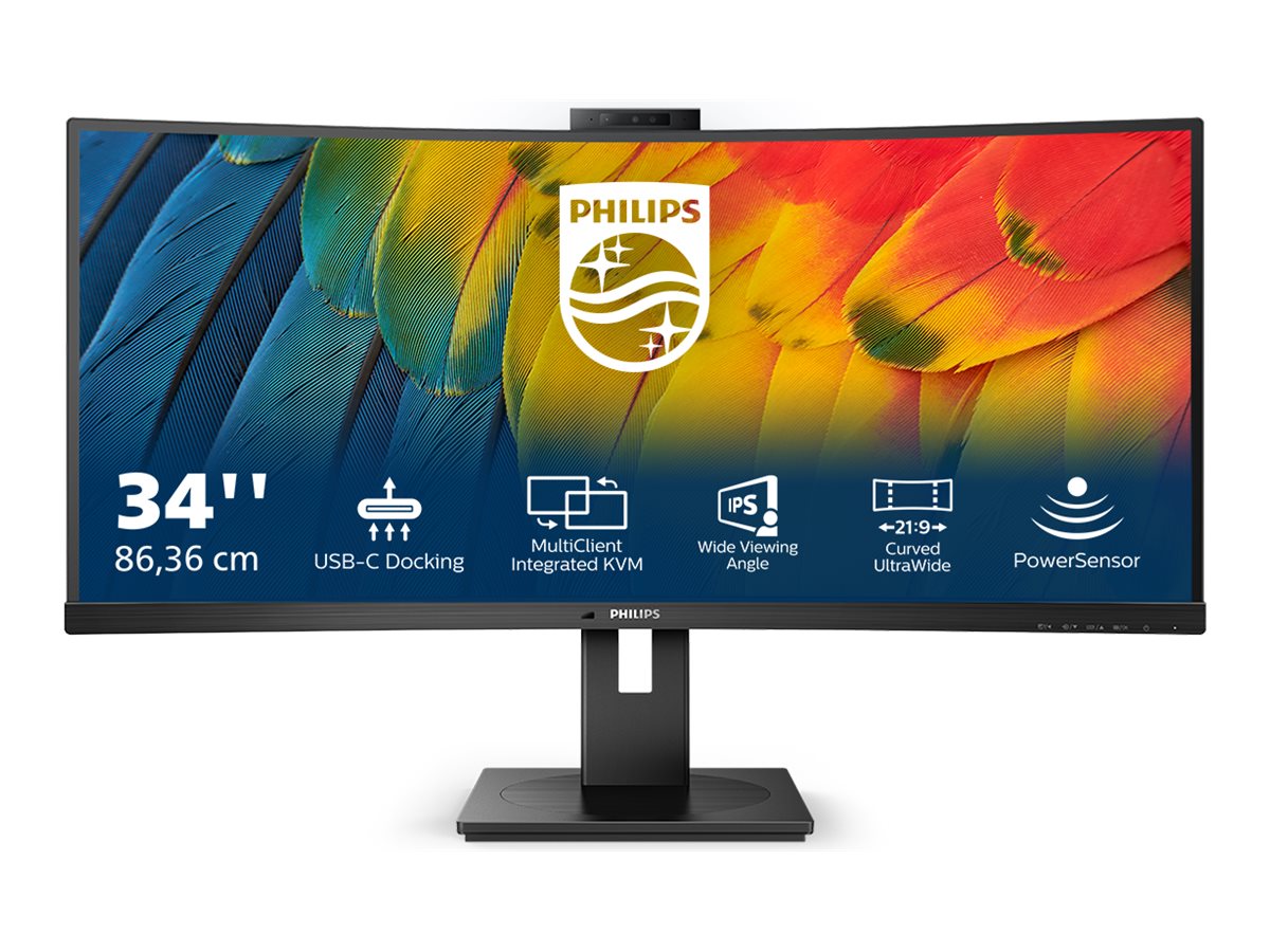 Philips | Curved Monitor | 34B1U5600CH/00 | 34 " | VA | WQHD | 21:9 | 120 Hz | 4 ms | 3440 x 1440 | 350 cd/m² | HDMI ports quantity 1 | Black - Image 20