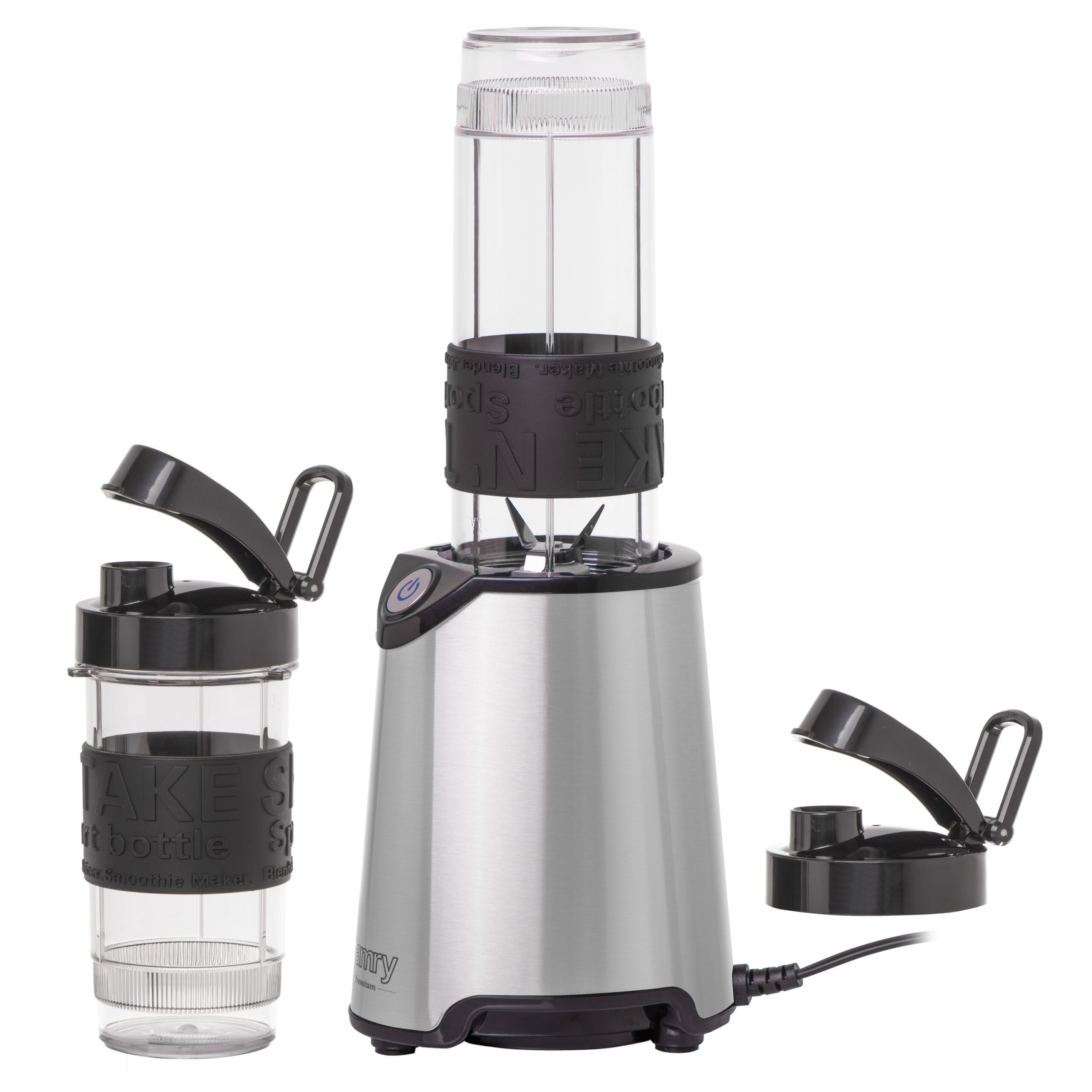 Camry | Personal Blender | CR 4069i | Tabletop | 500 W | Jar material Plastic | Jar capacity 0.4 + 0.57 L | Ice crushing | Stainless Steel - Image 3