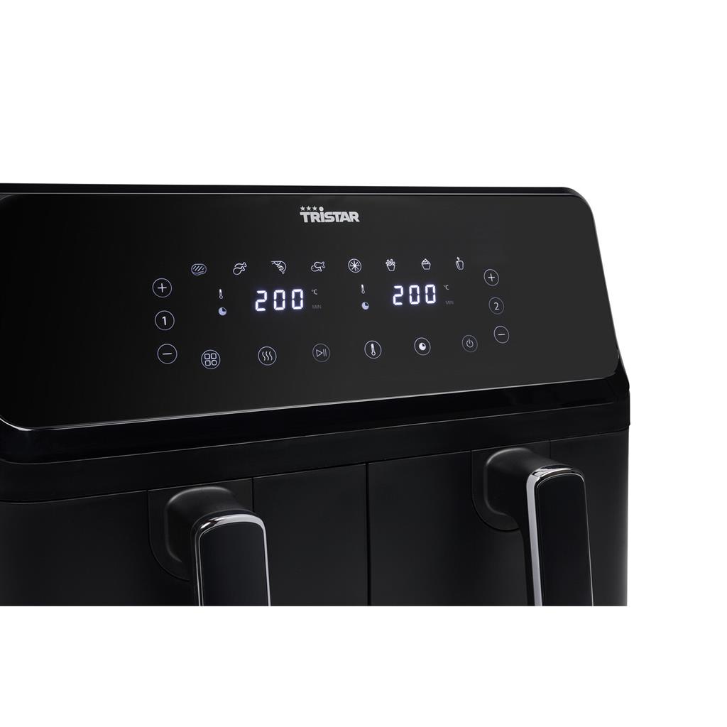Tristar Double Basket Airfryer | FR-9026 | Power 2700 W | Capacity 8 L | Black - Image 3