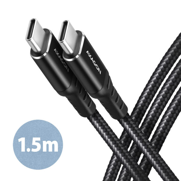 AXAGON Data and charging cable, 1.5 m | BUCM-CM15AB | USB Type C to USB Type C