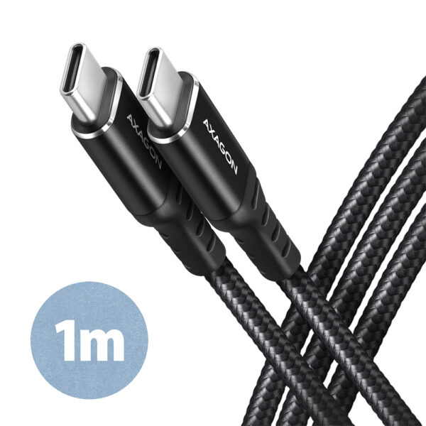 AXAGON Data and charging cable, 1m | BUCM-CM10AB | USB Type C to USB Type C