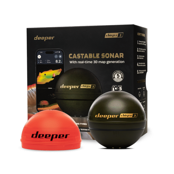 Deeper Smart Sonar Chirp+3 | Sonar | Wi-Fi | Brown Green