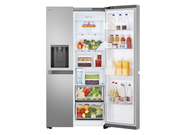 LG Refrigerator | GSLC41PYPE | Energy efficiency class E | Free standing | Side by side | Height 179 cm | Fridge net capacity 420 L | Freezer net capacity 221 L | Display | 36 dB | Grey - Image 9