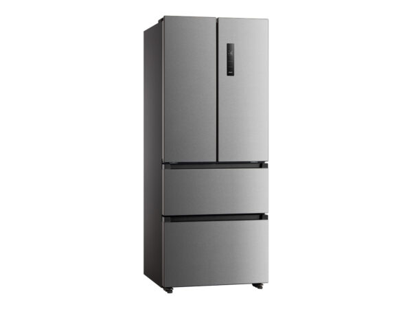 Midea Refrigerator | MERF402FIE02 | Energy efficiency class E | Free standing | Combi | Height 178 cm | No Frost system | Fridge net capacity 244 L | Freezer net capacity 147 L | Display | 41 dB | Stainless steel - Image 2