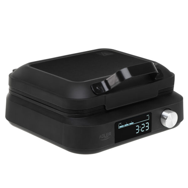 Adler Waffle Maker with LED Display | AD 3087 | 2200 W | Number of pastry 2 | Belgium | Black - Image 8
