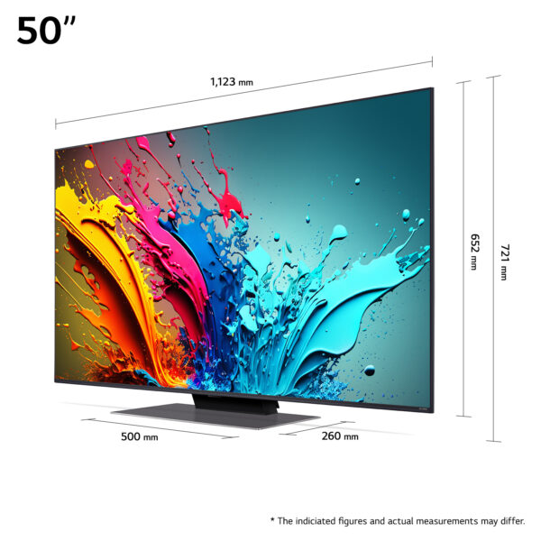 LG QNED TV | 50QNED87T3B | 50 | Smart TV | webOS 24 | 4K UHD | Black - Image 7