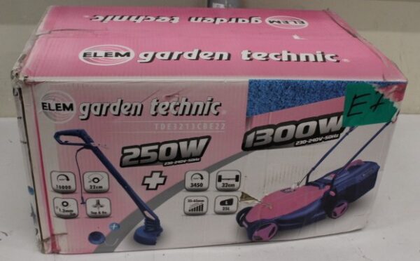 SALE OUT. Electric lawn mower ELEM, 1300 W, 32 cm, 25 l, includes 250 W trimmer | Sourcing DAMAGED PACKAGING