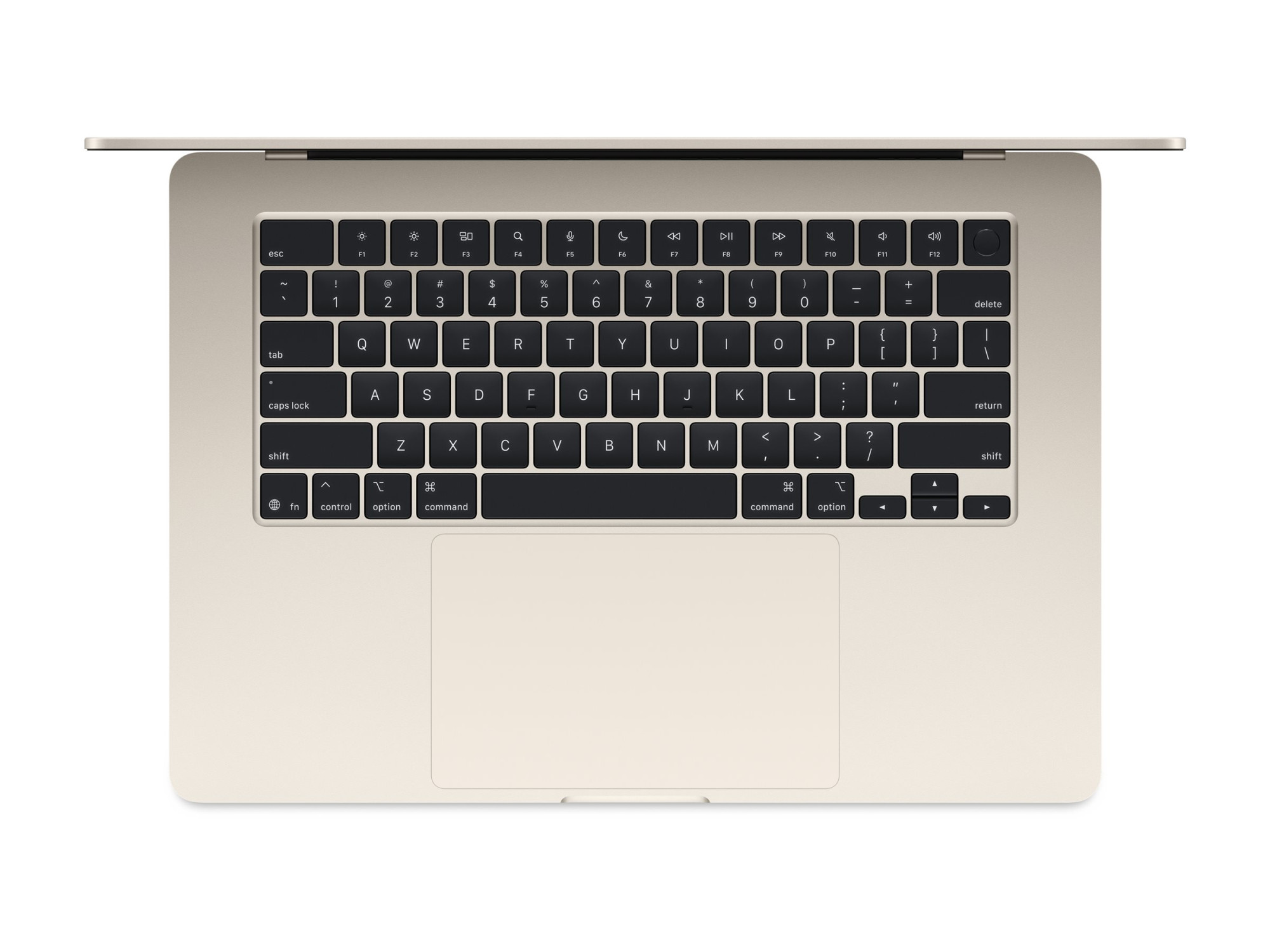 Apple MacBook | Air | Starlight | 15 " | IPS | 2880 x 1864 pixels | Apple M4 | 16 GB | Solid-state drive capacity 256 GB | Apple M4 chip 10-core CPU/10-core GPU | macOS | 802.11ax | Bluetooth version 5.0 | Keyboard language Swedish | Keyboard backlit | Warranty 12 month(s) - Image 2