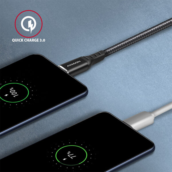 AXAGON Data and charging cable, 1.5 m | BUCM-AM15AB | USB Type-C to USB Type-A - Image 5