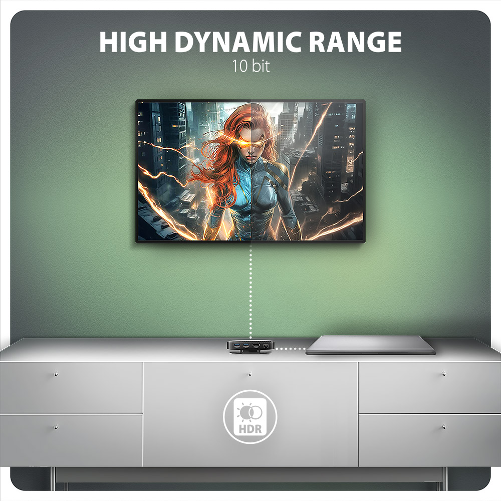 AXAGON USB-C 10Gbps UFO 9in1 Hub | HMC-UFO - Image 9