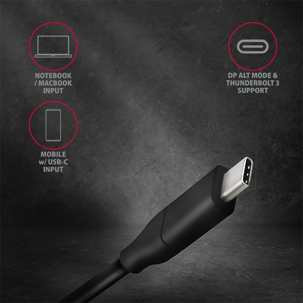 AXAGON Active cable | USB-C to DisplayPort | 1.8 m - Image 4